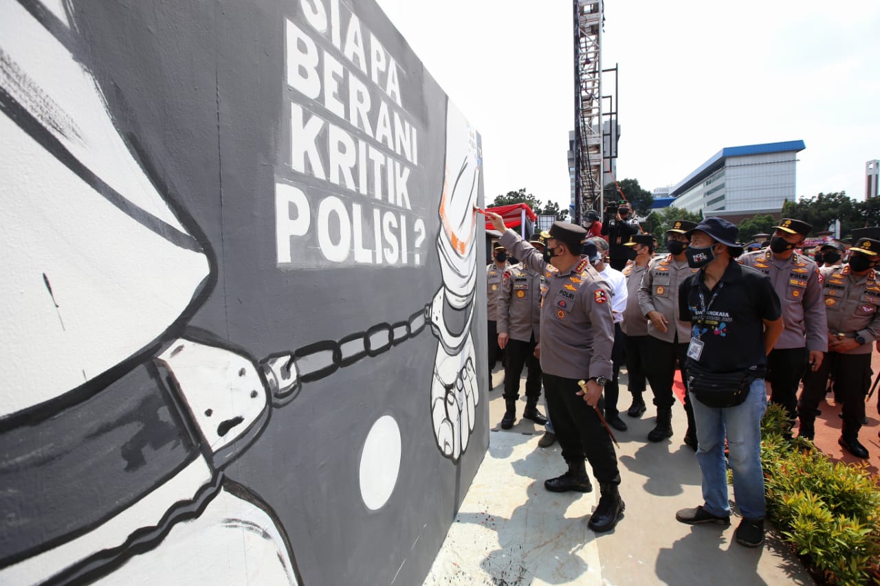 Buka Festival Mural Bhayangkara, Kapolri: Bukti Polri Menghormati Kebebasan Berekspresi
