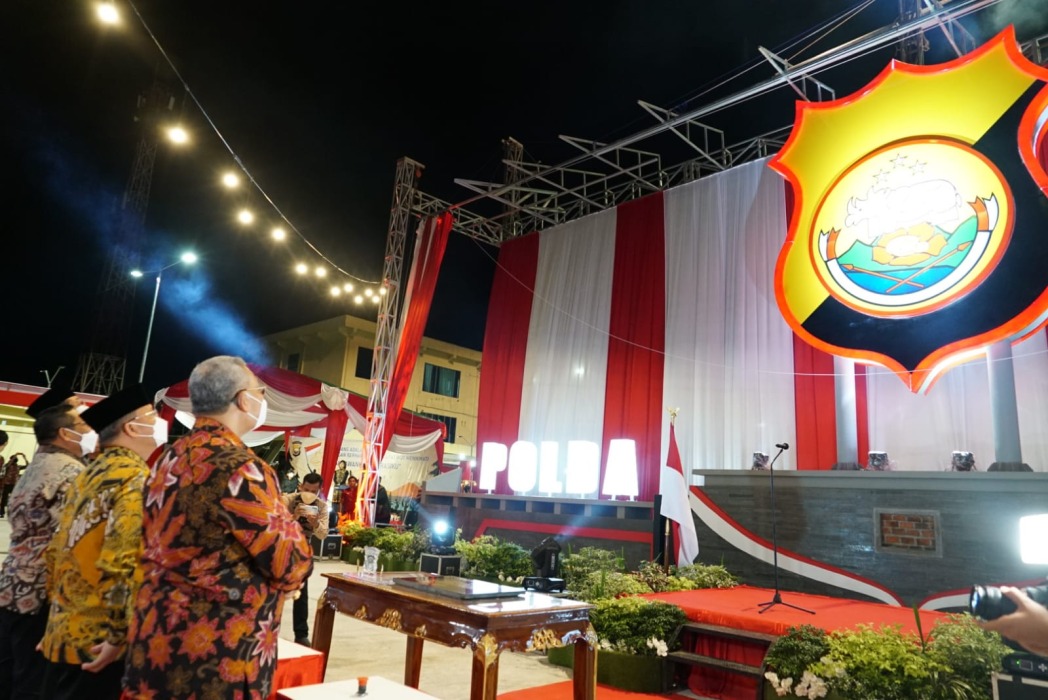 Polda Bengkulu Bangun Monumen Logo Polda