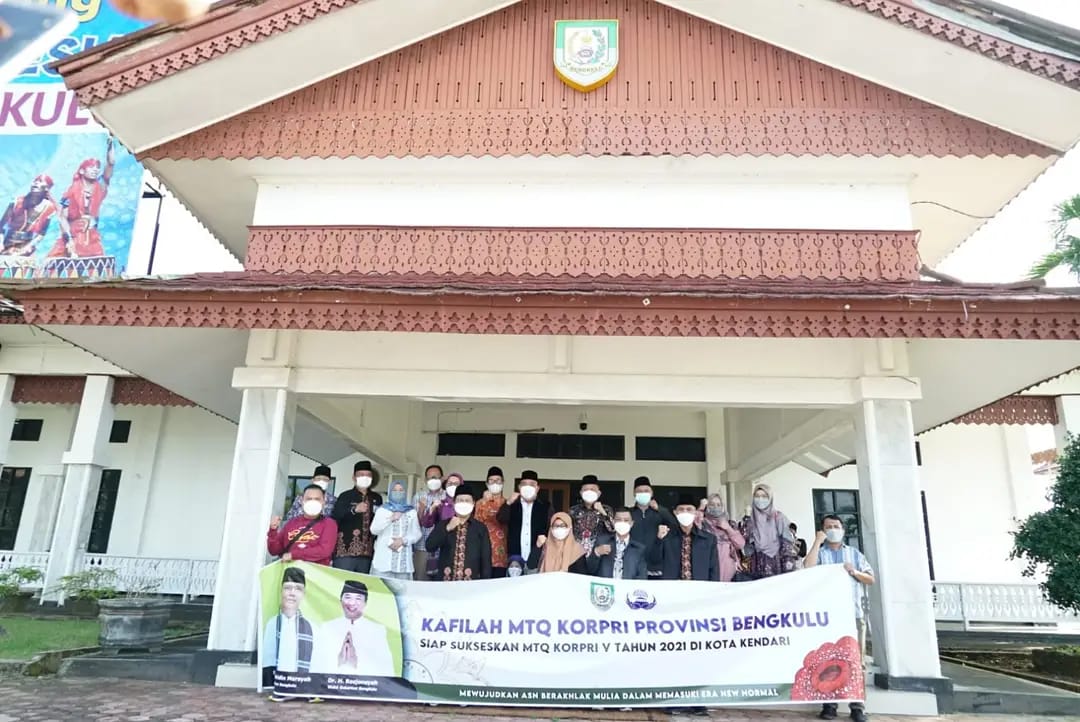 Lepas Kafilah MTQ Korpri ke-V Provinsi Bengkulu Dilepas