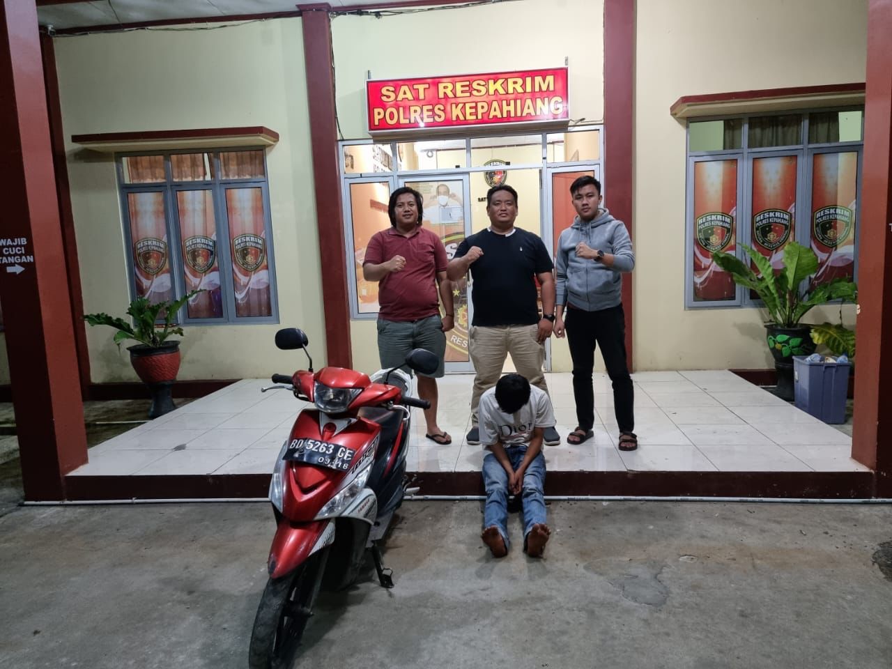 Gondol Motor Polisi, Pemuda Kepahiang Ini Berhasil Kabur Cuma 20 Menit