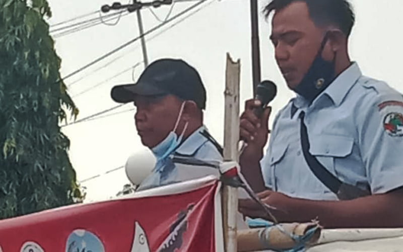 Buruh Bongkar Muat Tolak Alih Kelola TKBM ke Badan Usaha Pelabuhan. Foto, BN