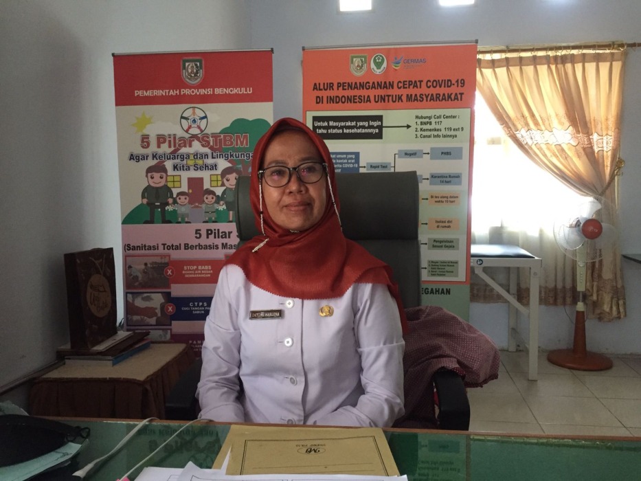 Kepala Bidang P2P Dinas Kesehatan Provinsi Bengkulu, Oktomi. Foto, Cindy