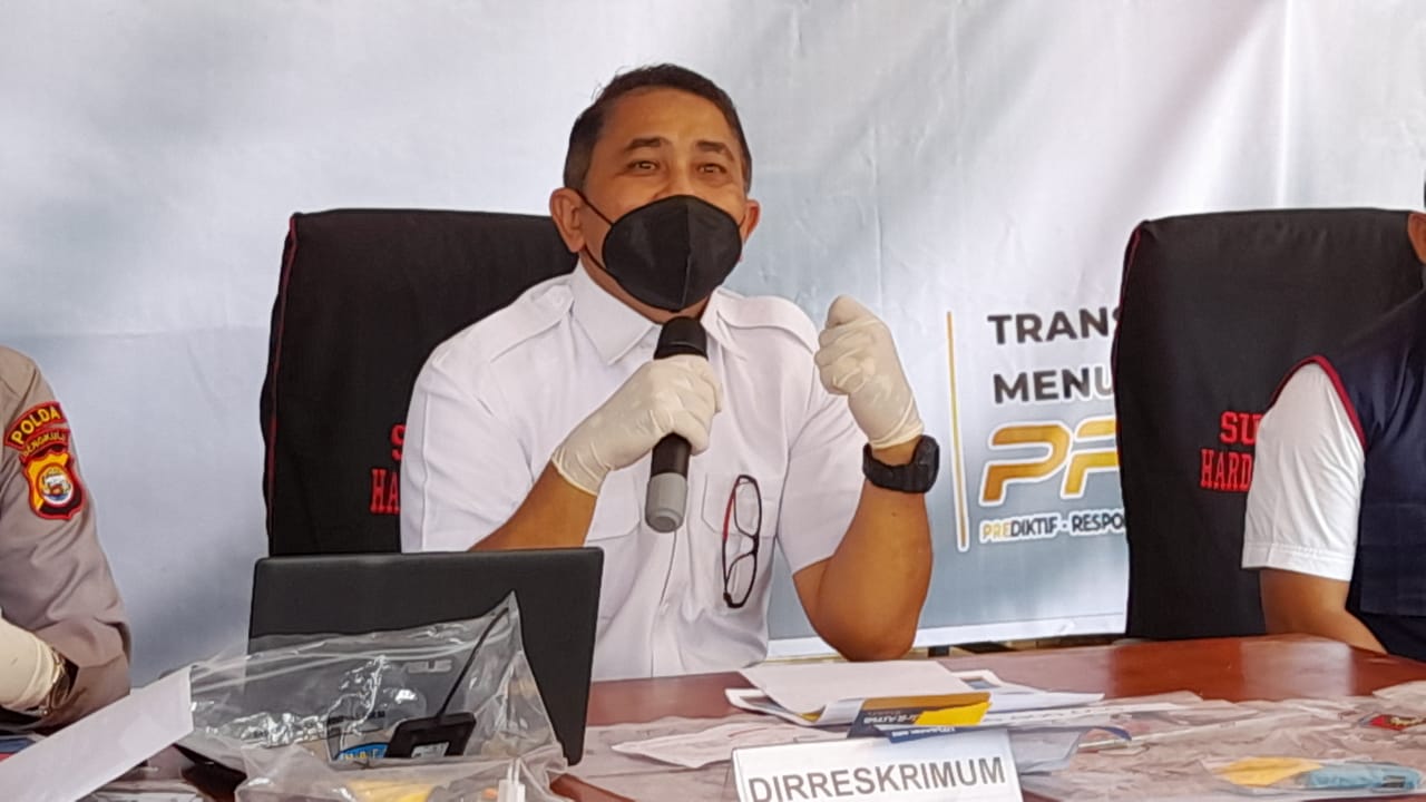Direktur Direktorat Reserse Kriminal Umum (Ditreskrimum) Polda Bengkulu Kombes Pol Teddy Suhendyawan Syarif. Foto, BN