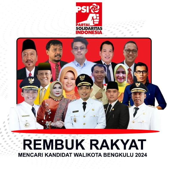 Ariyono Gumay, Ii Sumirat dan Dedy Bersaing Ketat dalam Survei ‘Rembuk Rakyat’ PSI Bengkulu