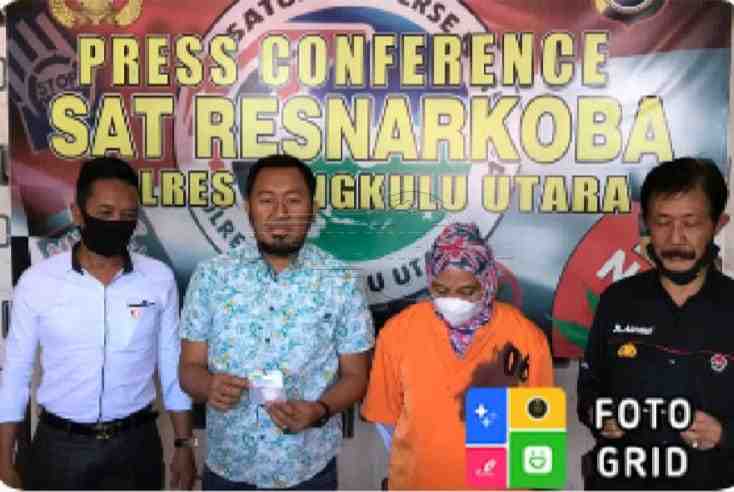 IRT di Bengkulu Utara jadi Kurir Sabu Jaringan Lapas