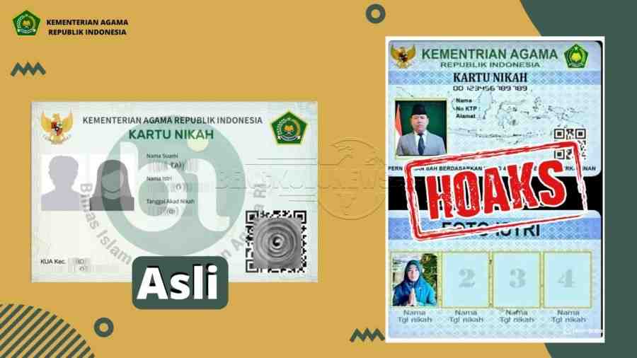 Hoaks!! Kartu Nikah Satu Pria dengan Empat Kolom Istri