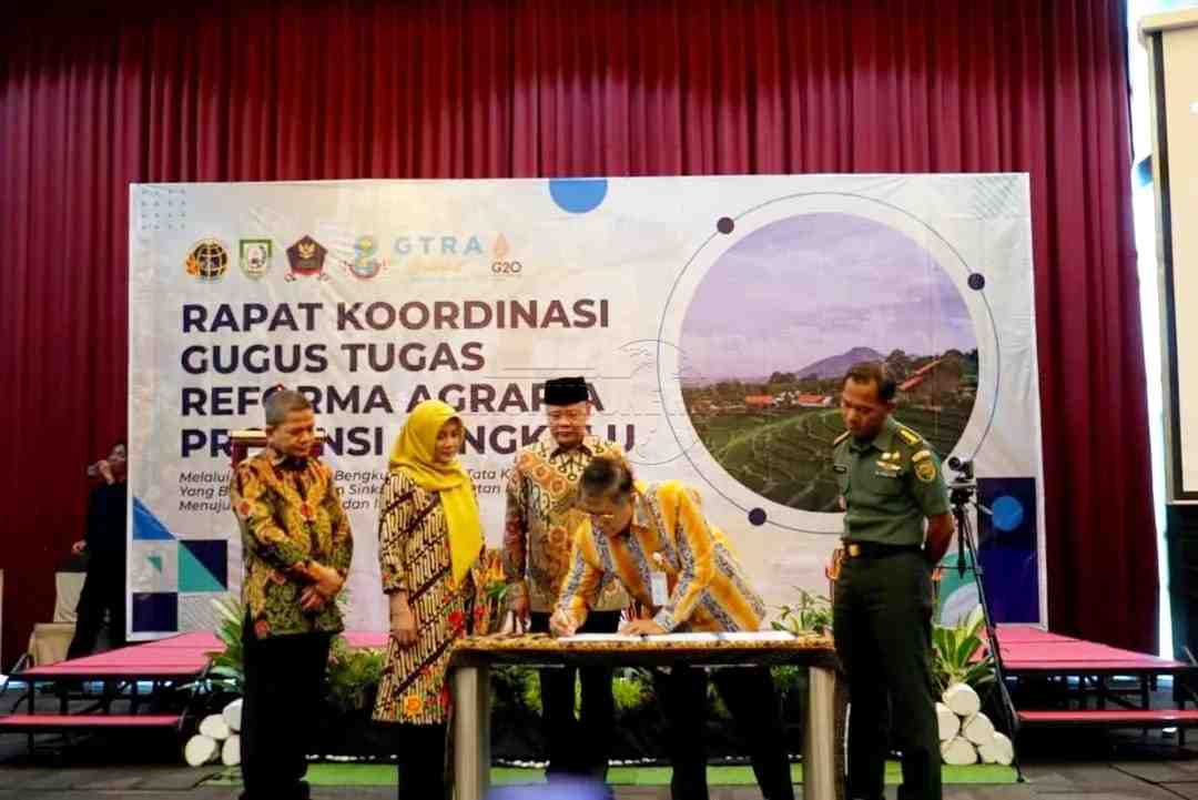 Gubernur Bengkulu Dukung Gugus Tugas Reforma Agraria Selesaikan Sengketa Lahan Masyarakat