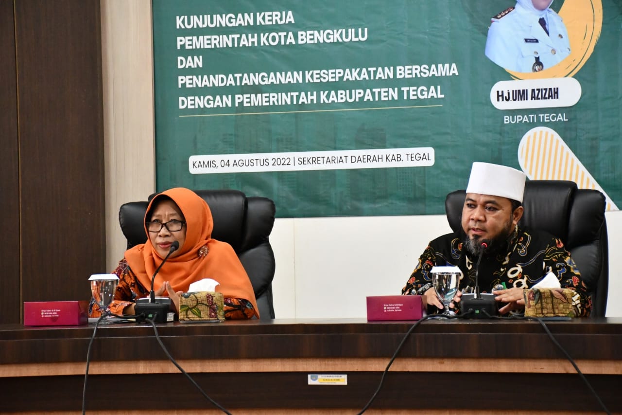 Bupati Tegal Kagum dengan Visi – Misi Walikota Bengkulu