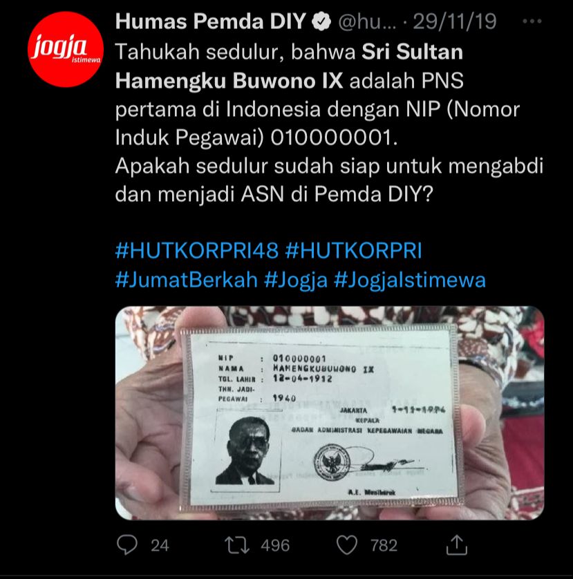 Ini Sosok PNS Pertama di Indonesia