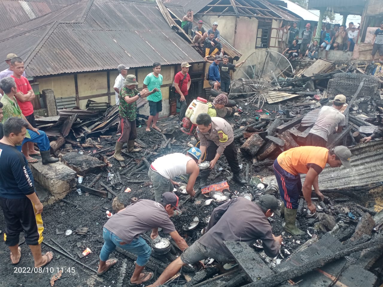 Kebakaran Hanguskan Lima Rumah di Lebong Selatan