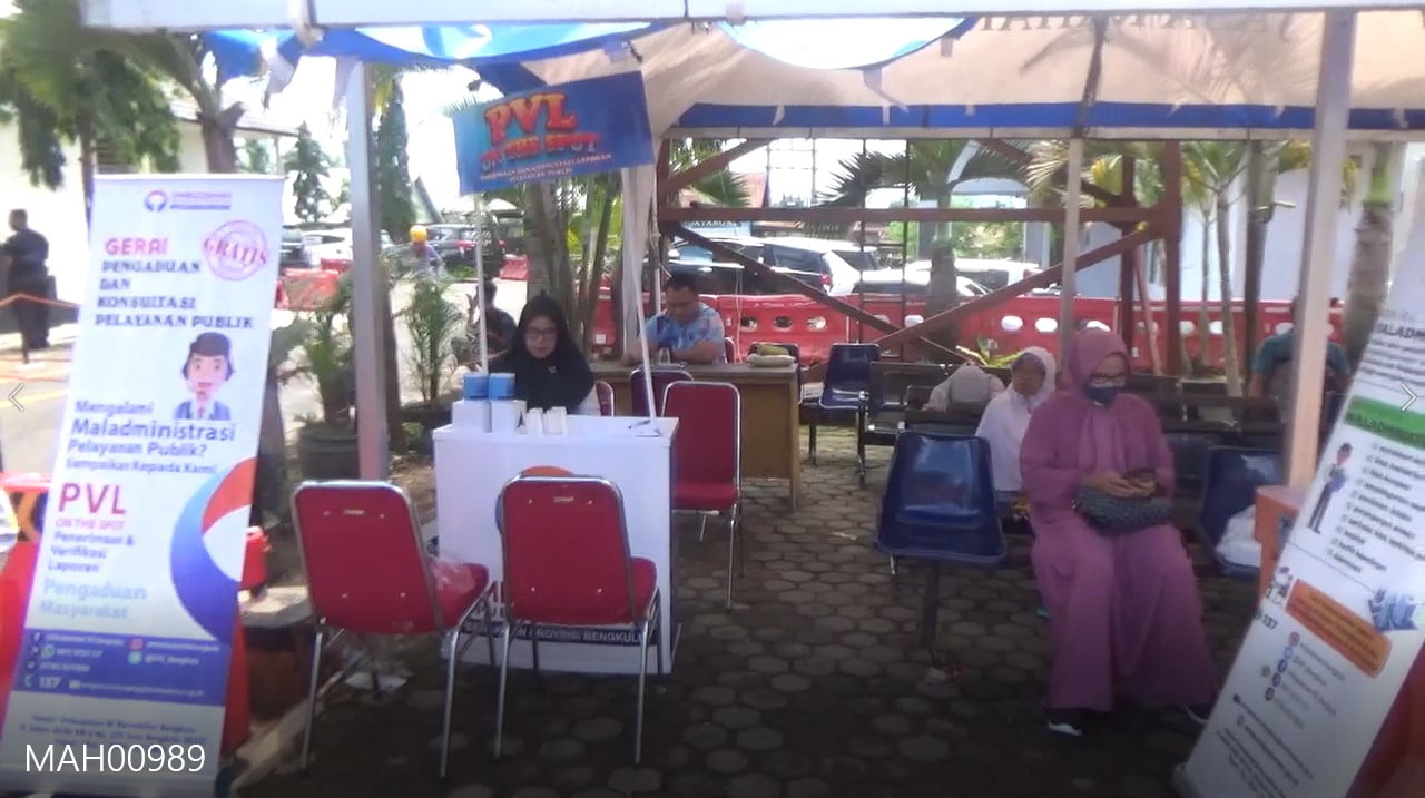 Permudah Masyarakat, Ombudsman Bengkulu Buka Pelayanan Pengaduan di Samsat Bengkulu