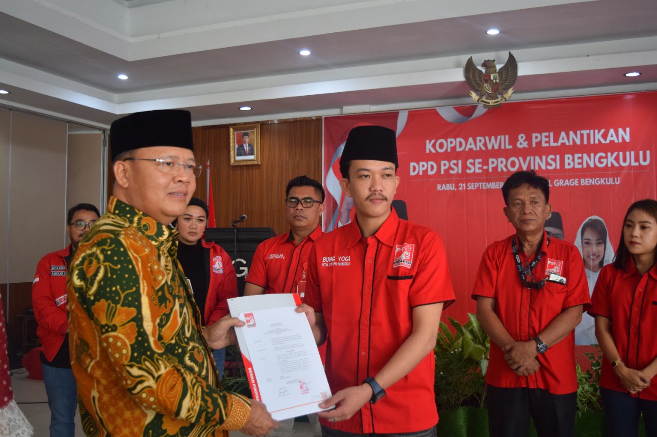 Kopdarwil dan Pelantikan DPD PSI Se-Provinsi Bengkulu. Foto, Cindy