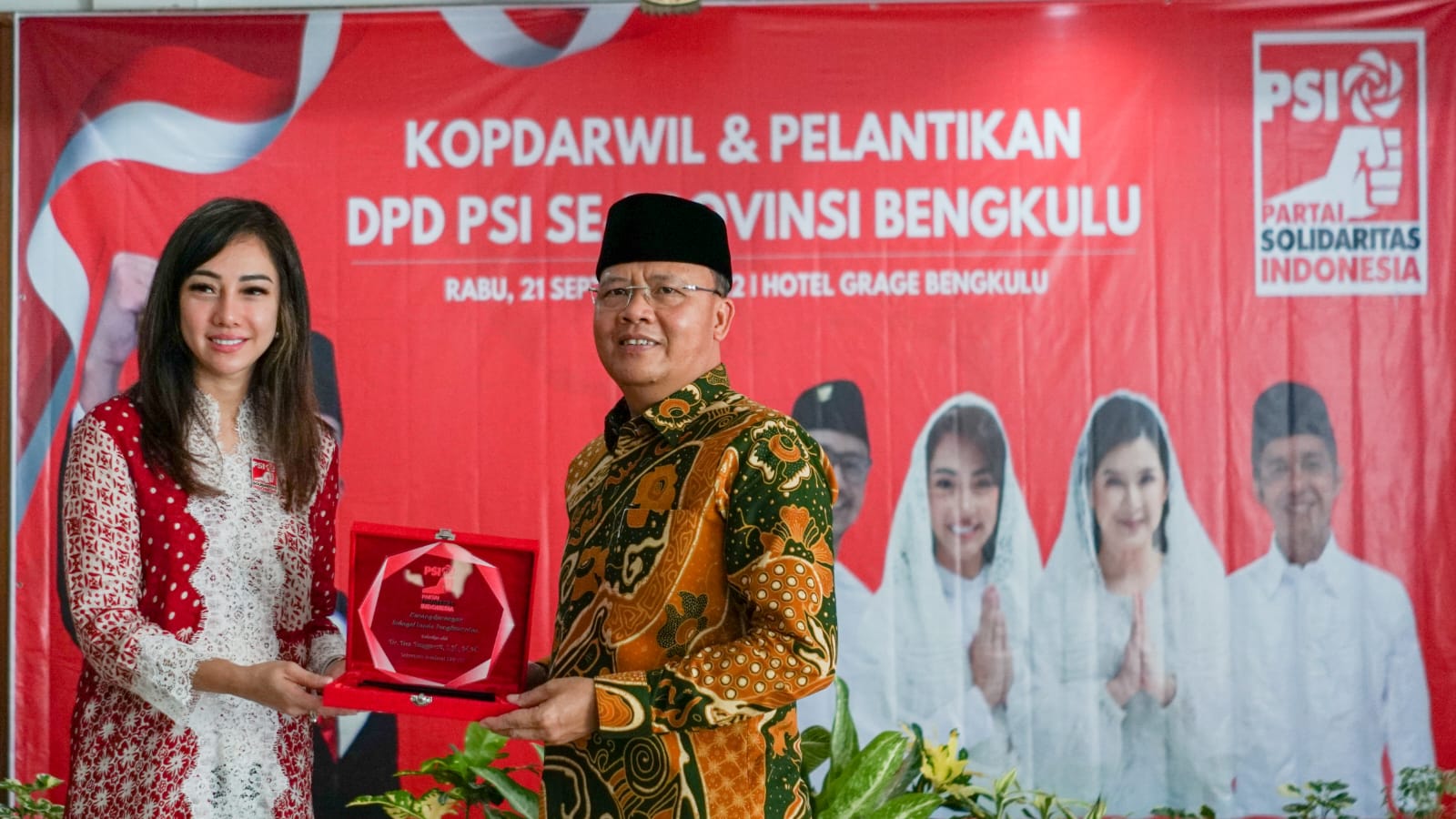 Pesan Gubernur Rohidin dalam Kopdar dan Pelantikan PSI Bengkulu