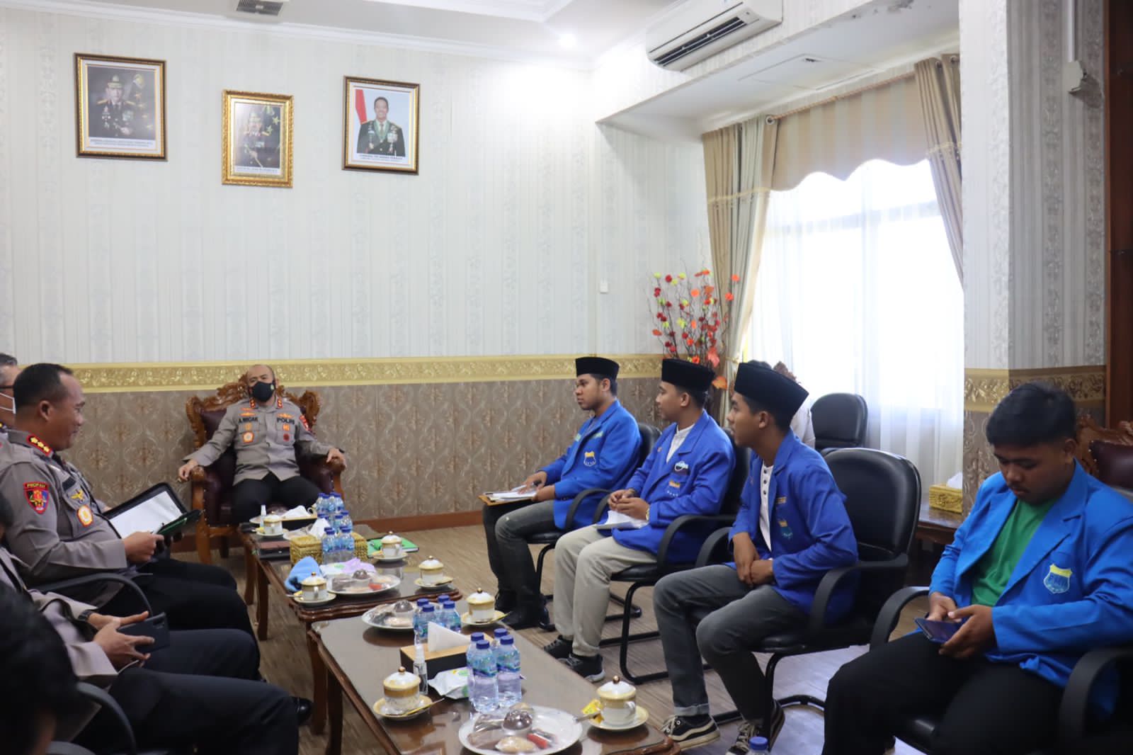 Audiensi Kapolda dan PMII Bengkulu