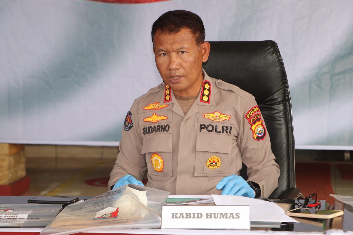 Kabid Humas Polda Bengkulu Kombes Pol Sudarno