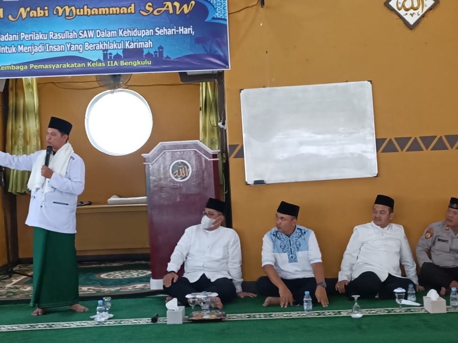 Peringatan Maulid Nabi di Lapas Bengkulu Disambut Meriah Ratusan Narapidana