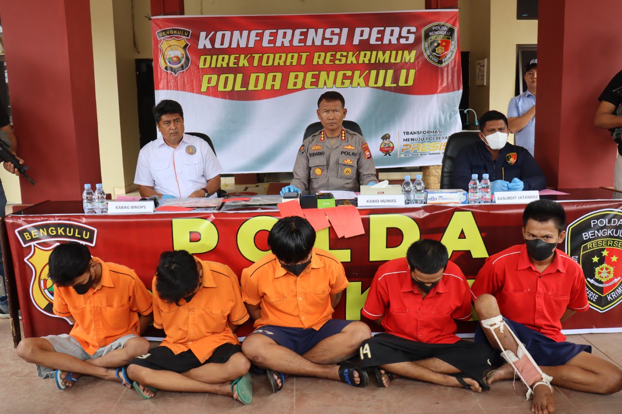 Tersangka yang berhasil diamankan dalam Ops Musang Nala II 2022.