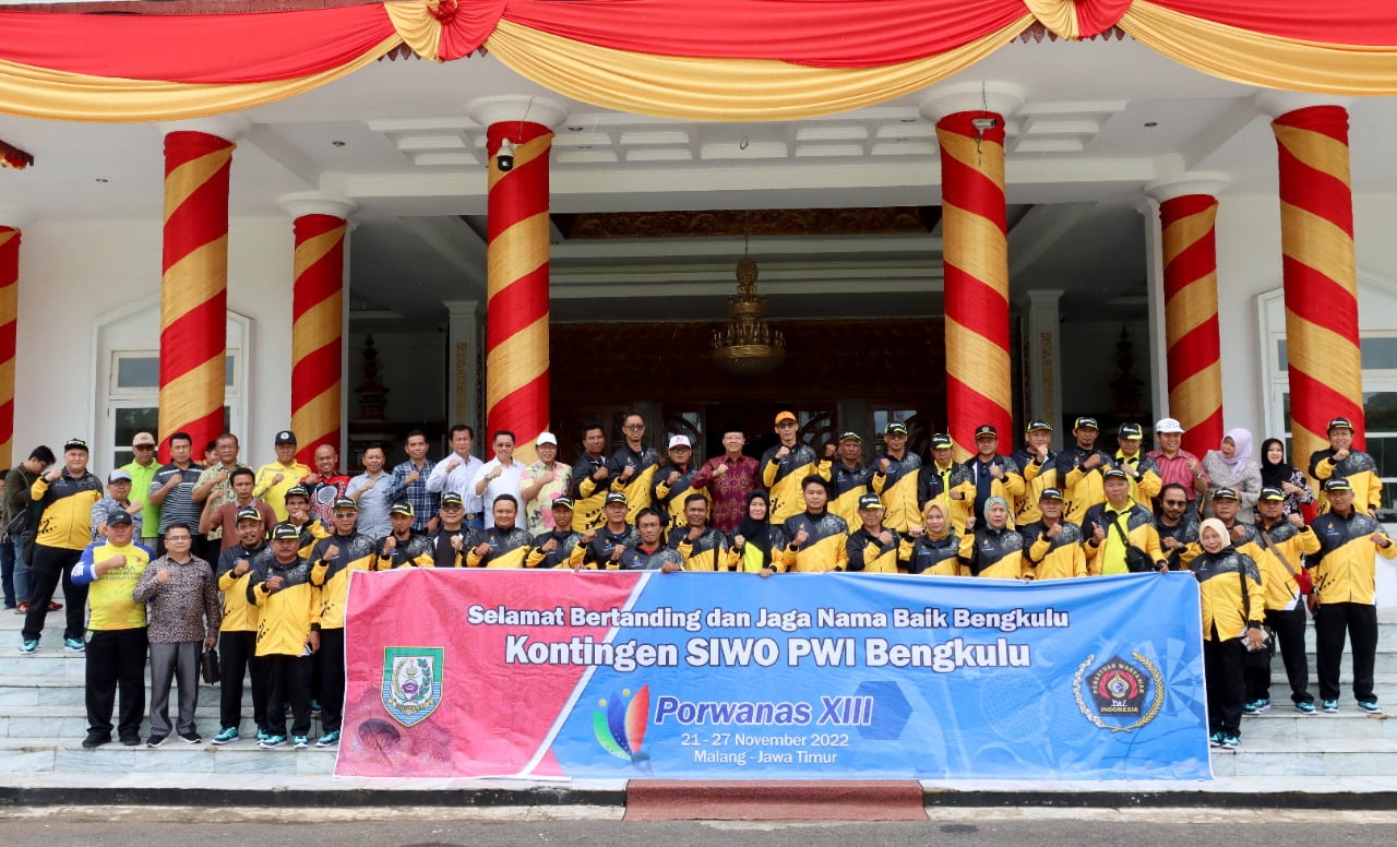 PWI Bengkulu Kirim Atlet ke Porwanas Malang, Janji Berikan Hadiah untuk HUT Provinsi