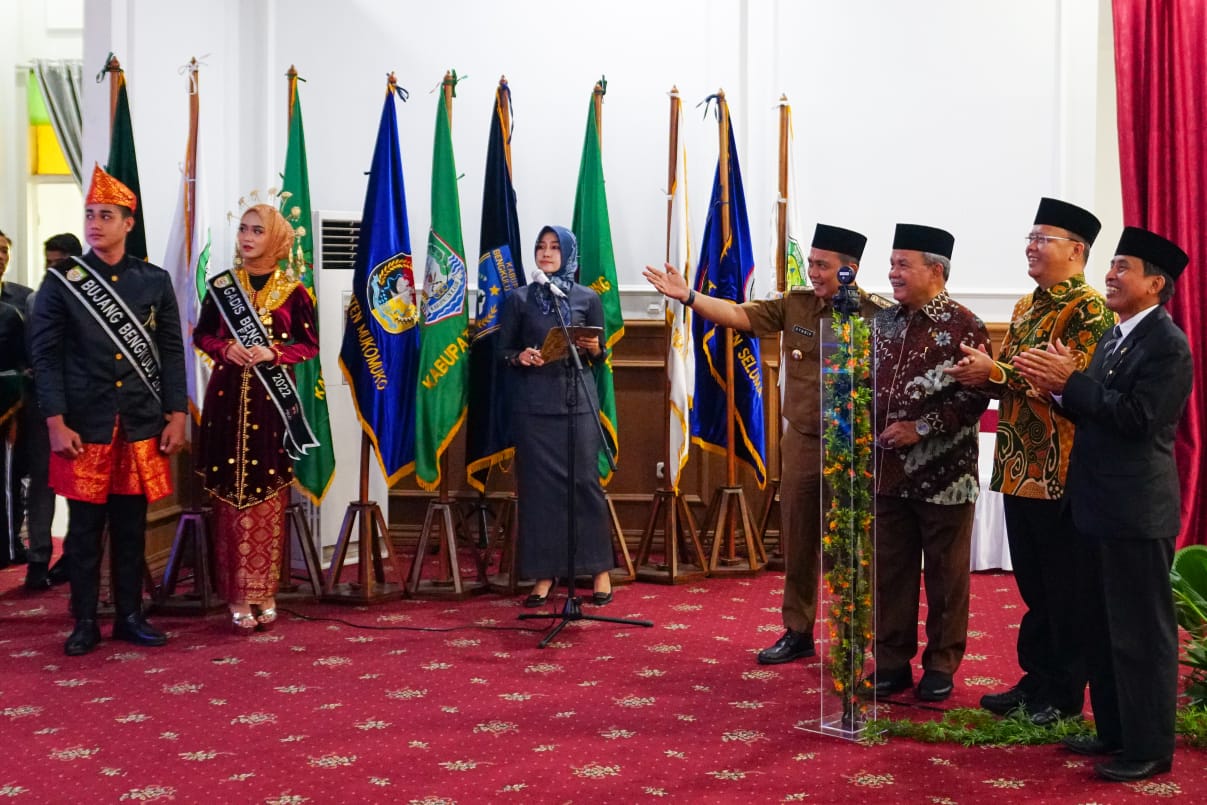 Peresmian Aplikasi E-Mosi Caper bersama Gubernur Bengkulu dan Ketua PTA Bengkulu, di Balai Raya Semarak Bengkulu, Senin (0711). MC