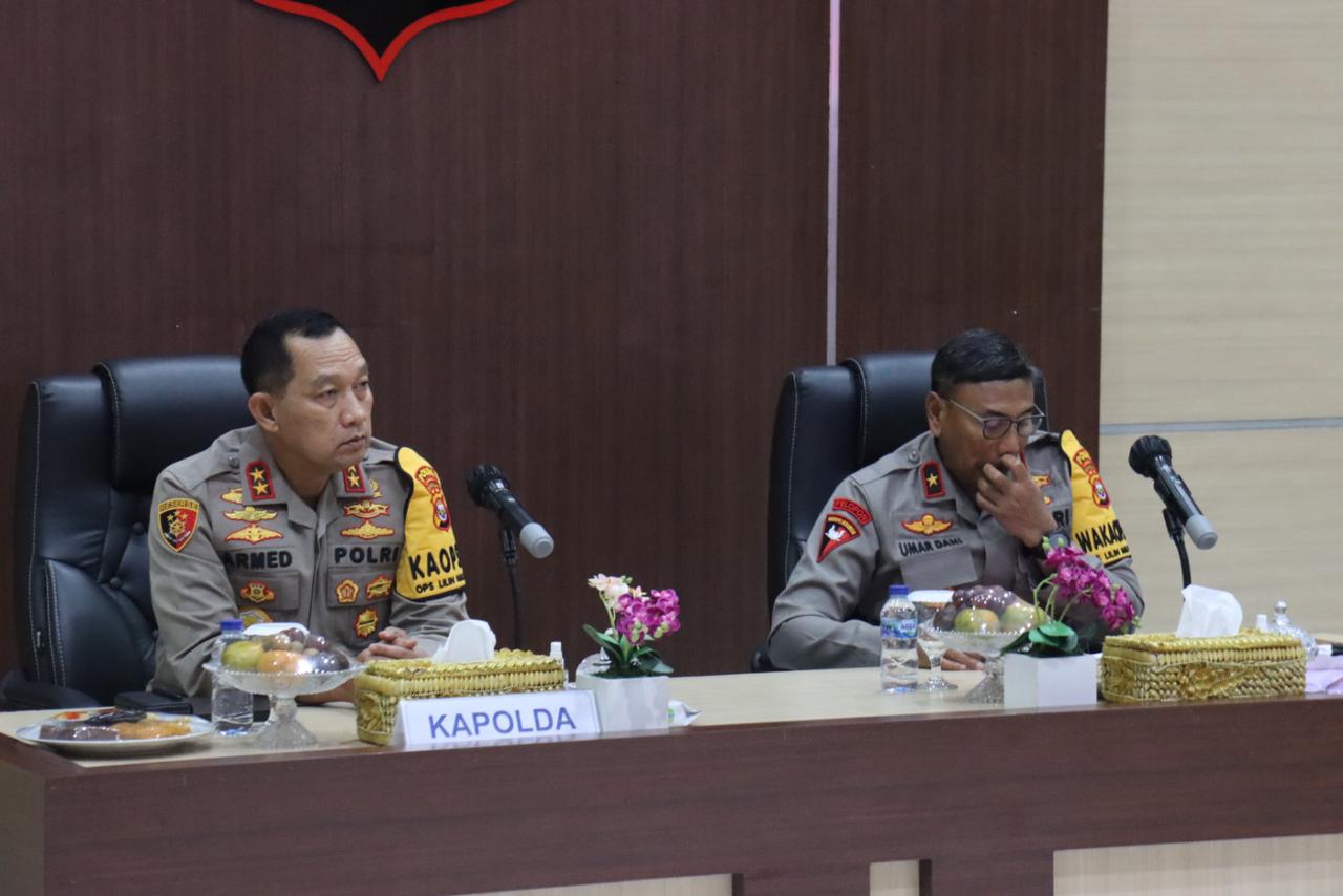 Kapolda Bengkulu Irjen Pol Armed Wijaya Pimpin Rapat Perdana