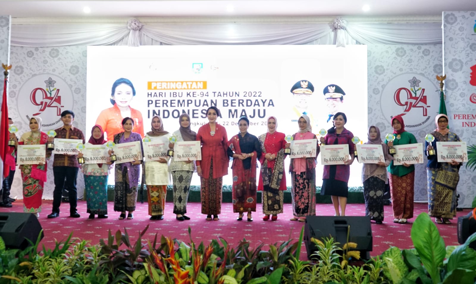 Puncak Peringatan Hari Ibu (PHI) ke-94 Tahun 2022 di Provinsi Bengkulu, Kamis (22/12/2022)..