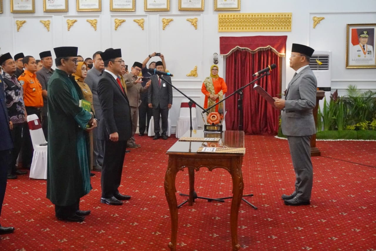 Rusdy Sofyan Resmi Dilantik jadi Kepala Perwakilan BPKP Provinsi Bengkulu. MC