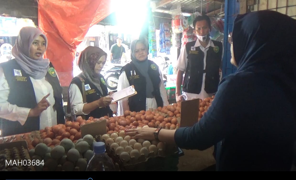 Disperindag Kota Bengkulu Pantau Harga Sembako