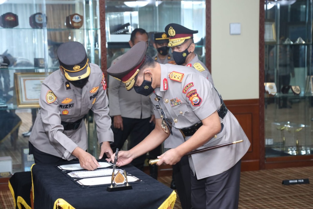 Sertijab Kapolda Bengkulu. Irjen Pol Armed Wijaya, di Bareskrim Polri, Jumat (30/12/2022). Humas Polda Bengkulu