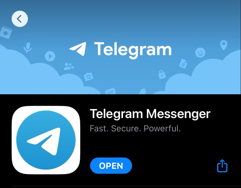 Tangkapan layar telegram