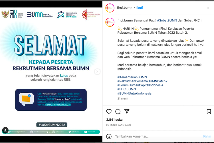 Hasil Rekrutmen Bersama BUMN Diumumkan Hari Ini, Waspada Penipuan