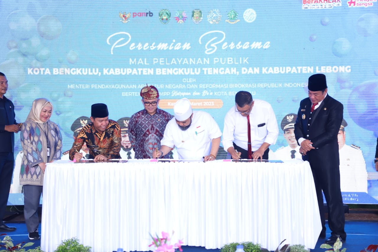 Mall Pelayanan Publik Bengkulu Diresmikan, Kamis (17/03/2023). Rangga