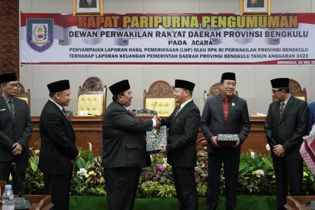 Selama Rohidin, Pemerintah Provinsi Bengkulu Raih Opini WTP Keenam