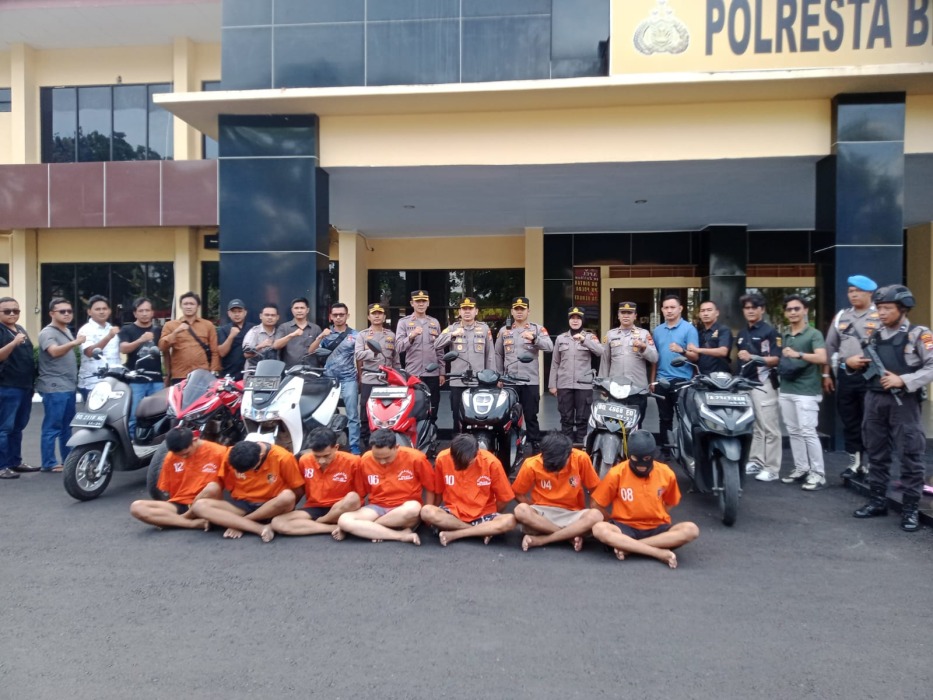 7 Pelaku Curanmor Jaringan Kabupaten Empat Lawang Ditangkap, Satu Diantaranya Masih Dibawah Umur