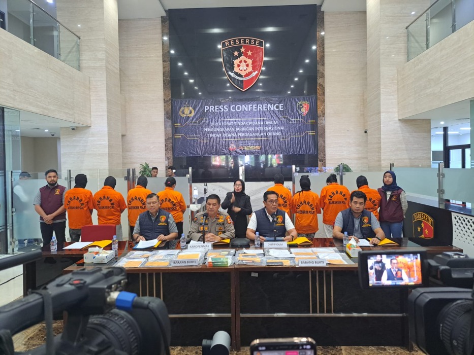 Satgas Tindak Pidana Perdagangan Orang Ungkap 4 Kasus Jaringan Internasional