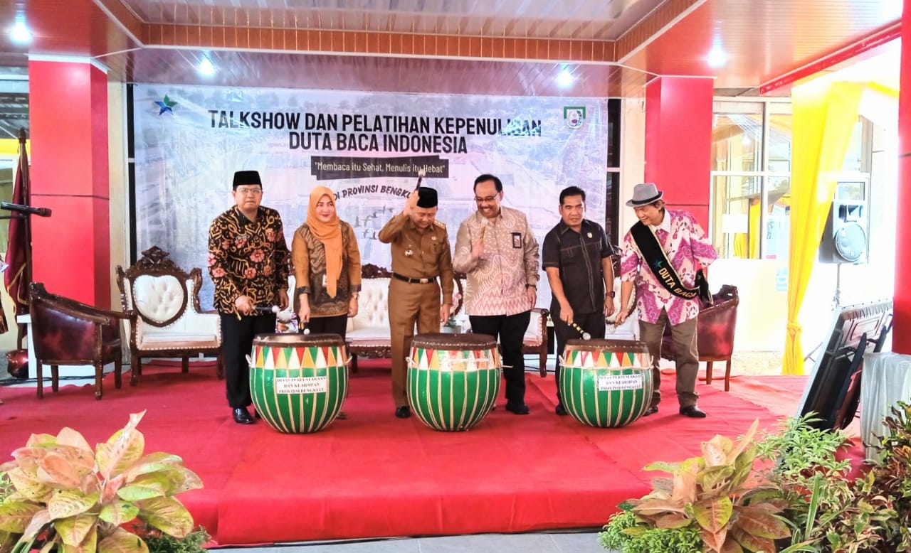 Pembukaan Jambore literasi oleh Sekda Hamka Sabri