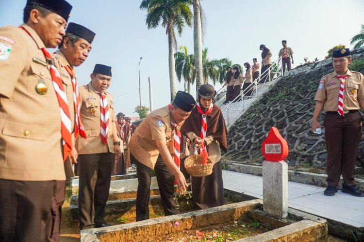 Kwarda Pramuka Bengkulu Ziarah ke Malam Pahlawan