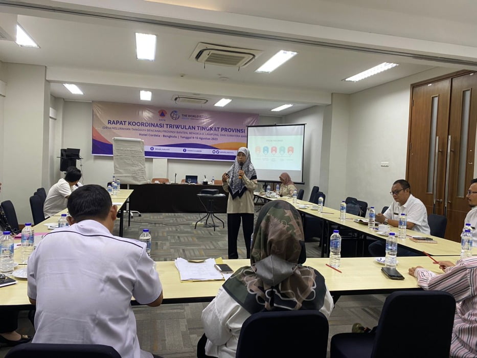 BNPB Gelar Rakor Bahas Program Destana Wilayah Satu Provinsi. Foto, Cindy/BN