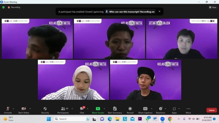 Mafindo Bengkulu Gelar Kelas Cek Fakta, Perkuat Pertahanan Masyarakat dari Hoaks