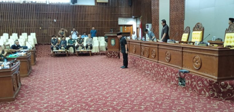 Paripurna DPRD Provinsi Bengkulu. MC