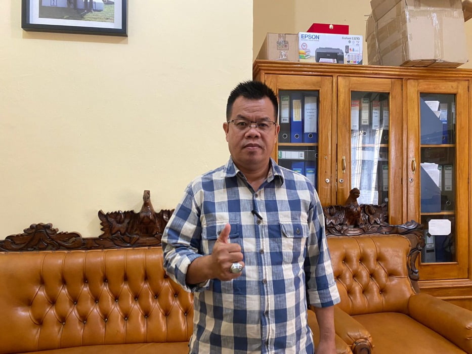 Kepala Bidang Peningkatan Prestasi Prestasi Dinas Pemuda dan Olahraga Provinsi Bengkulu, Aswandi. Foto, Cindy/BN.