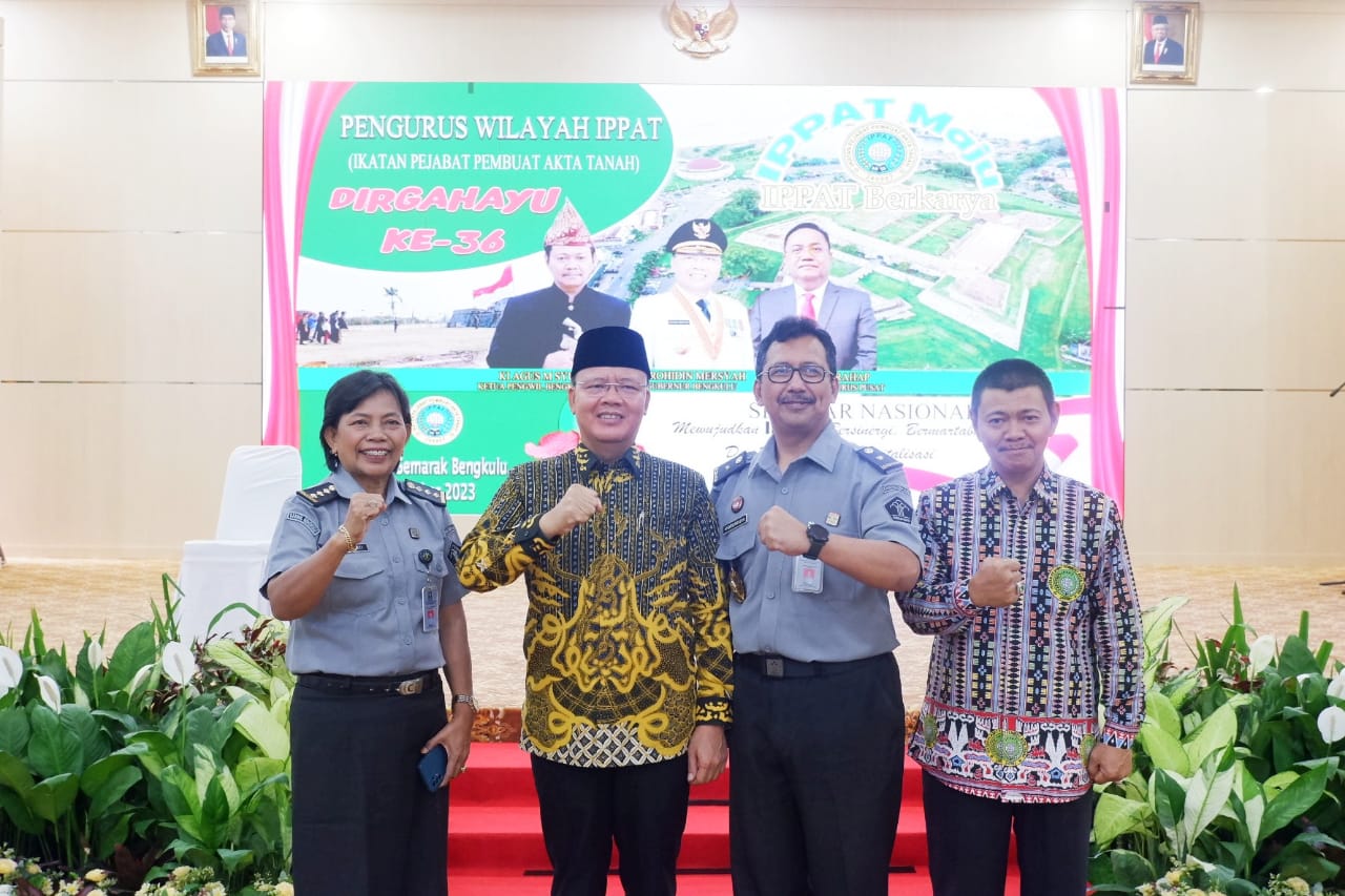 Pesan Gubernur Bengkulu di HUT ke 36 IPPAT: Syukuri Apa yang Telah Dicapai