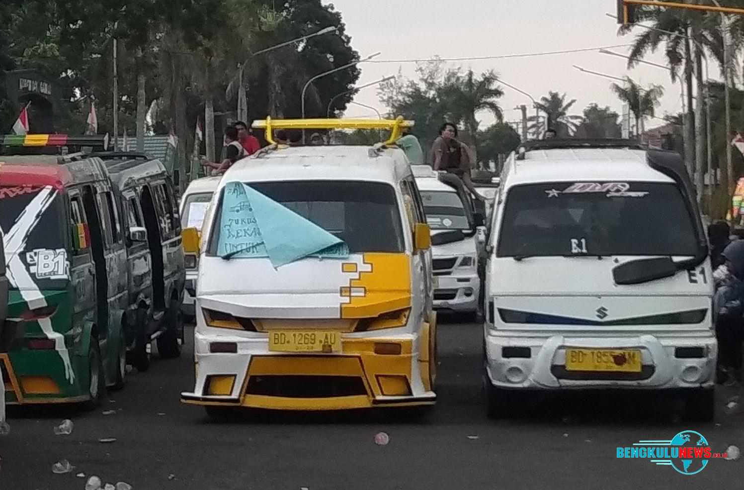 Beda Warna Beda Jurusan, Warna Angkot Bengkulu Berdasarkan Rute
