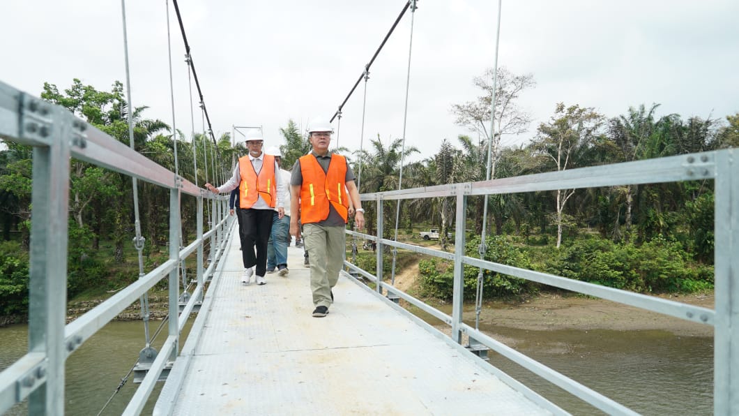 Pemprov Bangun Jembatan Gantung Suka Bandung Bengkulu Selatan