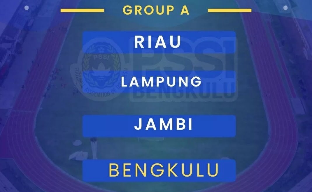 Tergabung di Grup A, Berikut Jadwal dan Lokasi Pertandingan Tim Sepak Bola Bengkulu