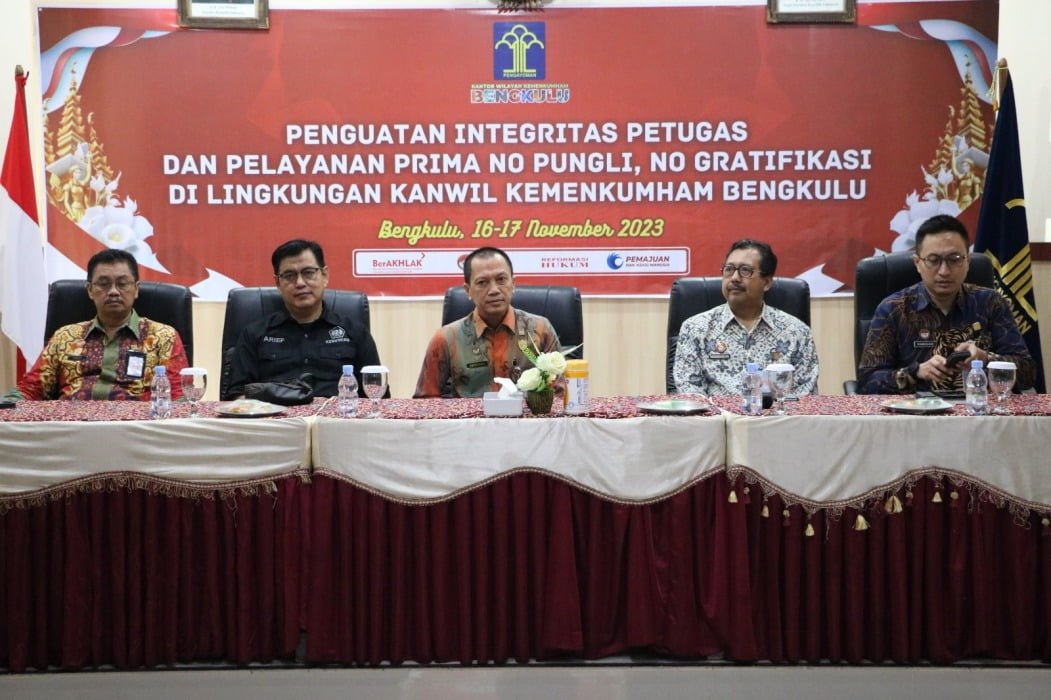 Kanwil Kemenkumham Bengkulu Gandeng DJPB dan KPPN Gelar Penguatan Integritas