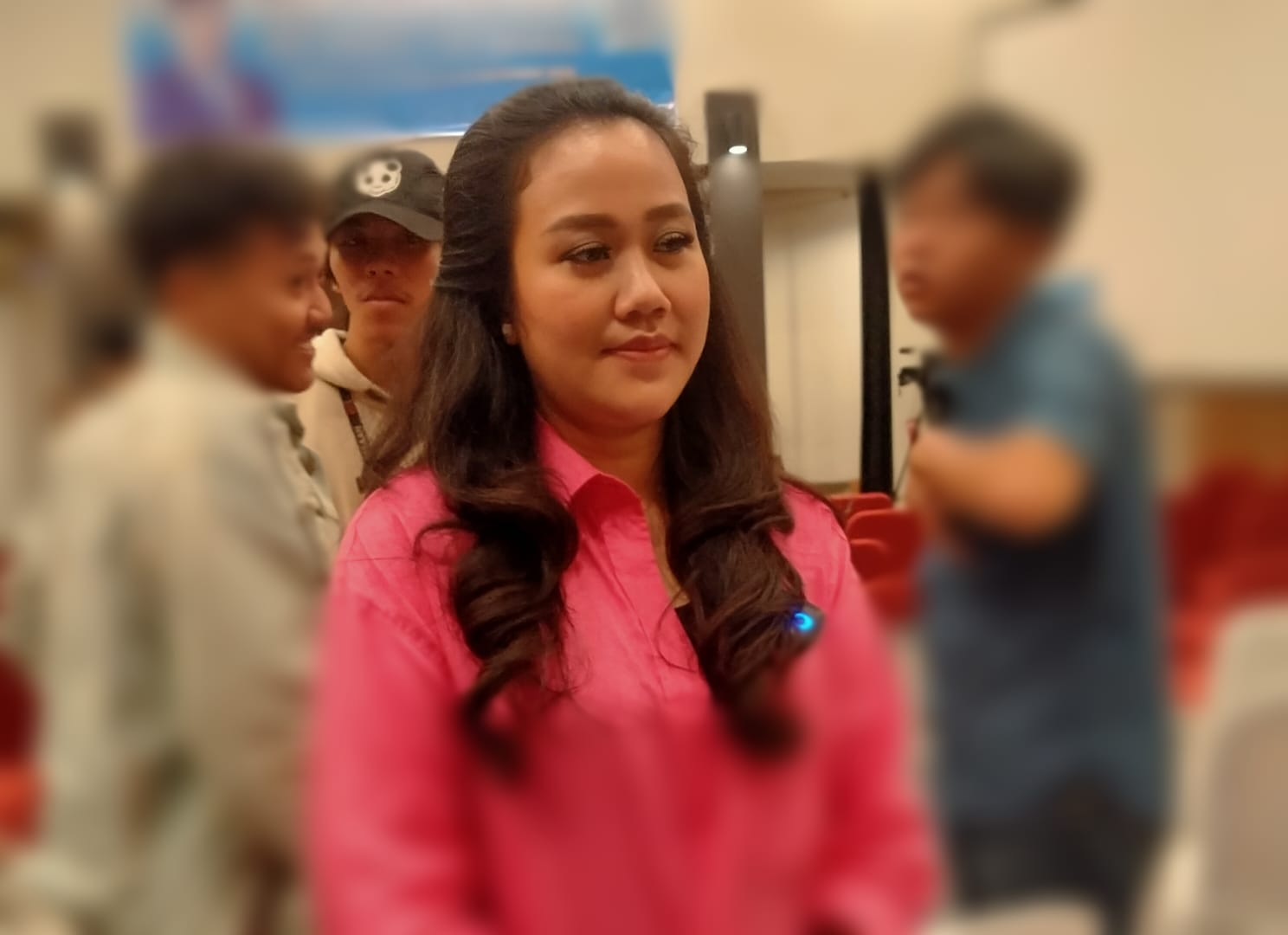 Elisa Ermasari saat menghadiri reses Dempo Xler, Rabu (22/11/2023).