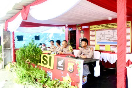 Pos Terpadu Nataru Pantai Panjang Bengkulu Mulai Berdiri