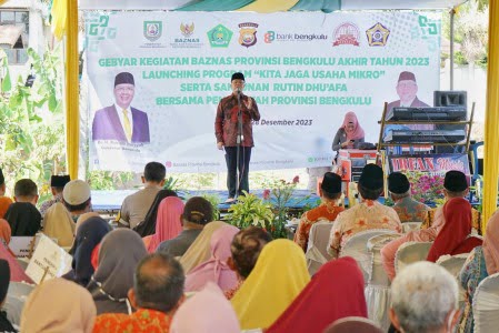 Gubenur Rohidin Minta BAZNAS Provinsi Bengkulu Buat Laporan Terperinci