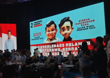 KONSOLIDASI RELAWAN PRABOWO GIBRAN DI PROVINSI BENGKULU
FOTO/BN