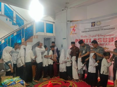 Kantor Imigrasi Kelas I TPI Bengkulu Kunjungi Panti Asuhan Bumi Nusantara